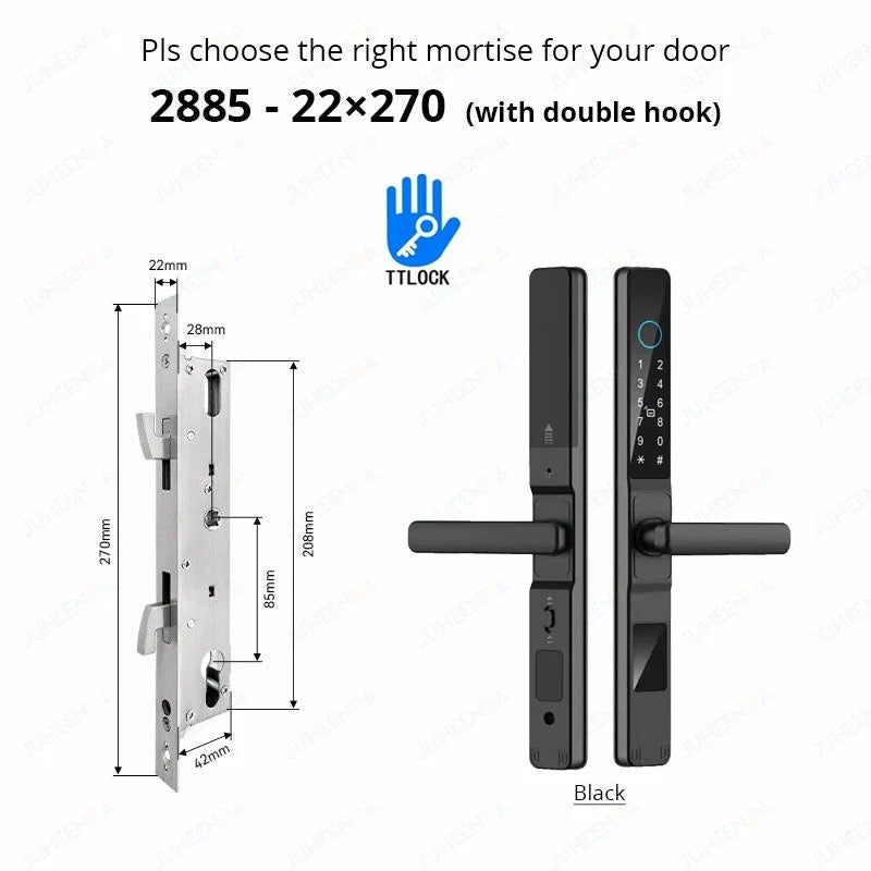 Smart Waterproof Sliding Door Lock with TTLock & Alexa Integration