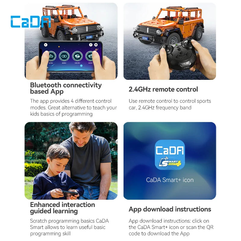 Cada 561-Piece Remote Control Off-Road Truck Building Blocks Toy