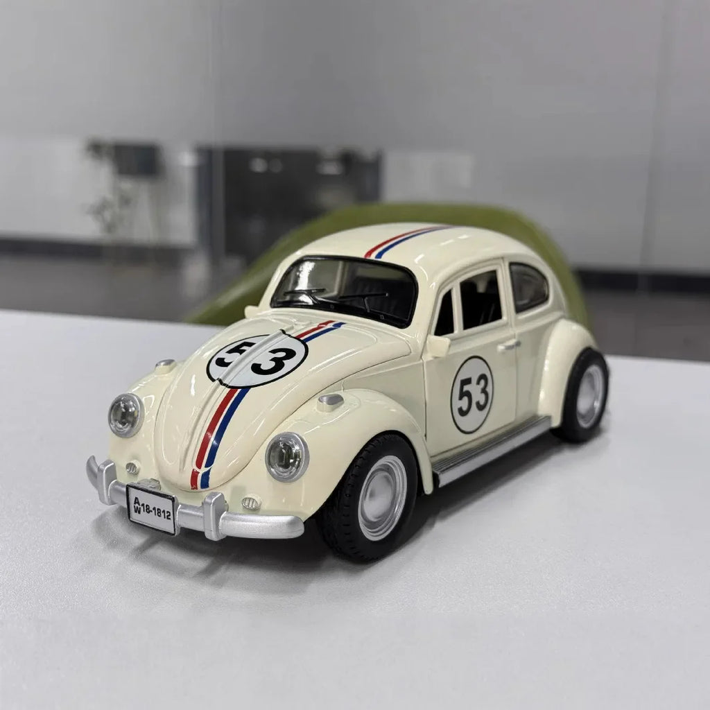 Vintage 1955 Volkswagen Beetle 1:18 Diecast Model with Sound & Light