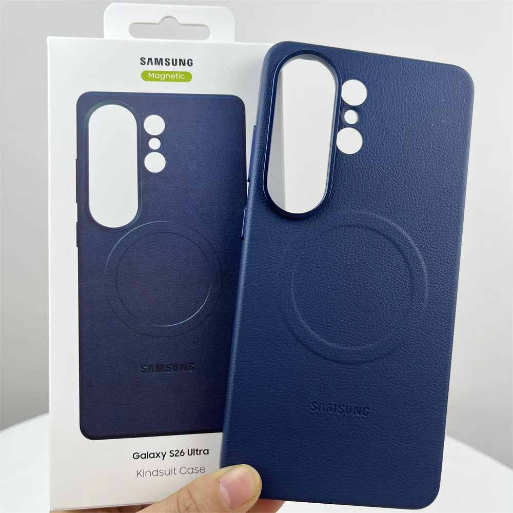 Luxurious Leather Magnetic Case for Samsung Galaxy S26 Ultra