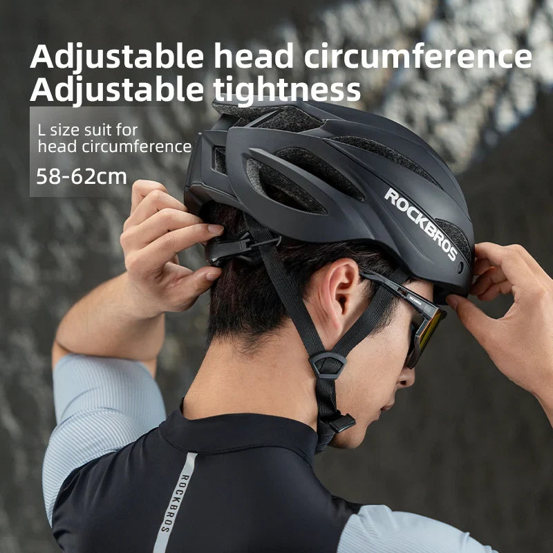 ROCKBROS Adjustable Cycling Helmet with Magnetic Goggles - Ultimate Safety