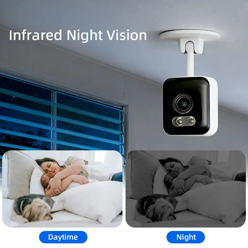 1080P WiFi Indoor Security Camera with Night Vision & Two-Way Talk