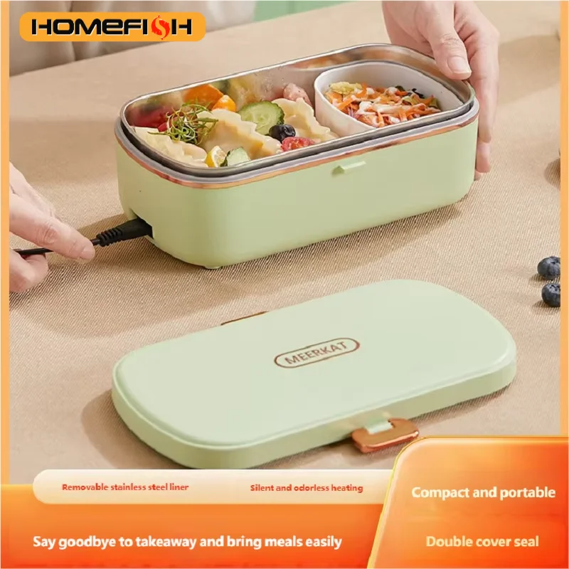 HOMEFISH Electric Lunch Box - Portable Food Warmer with 900ml Capacity