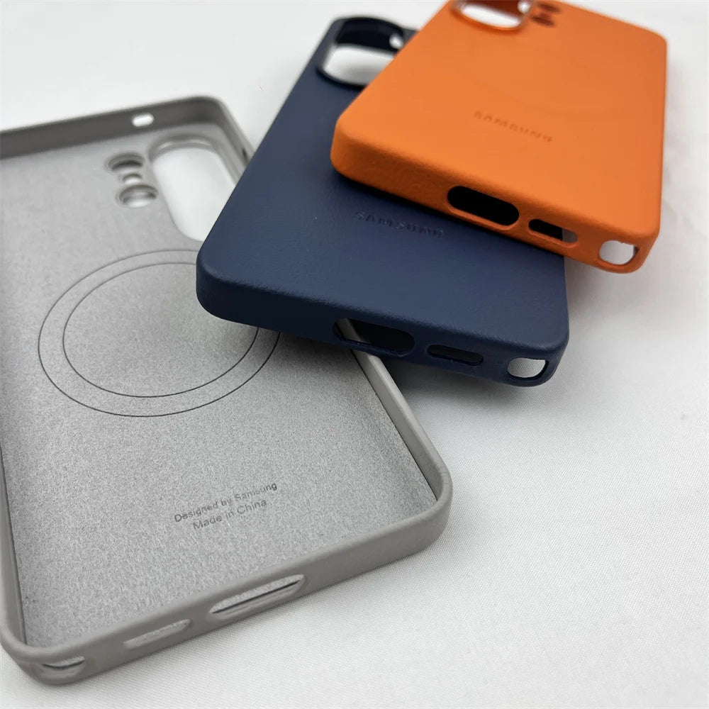 Luxurious Leather Magnetic Case for Samsung Galaxy S26 Ultra