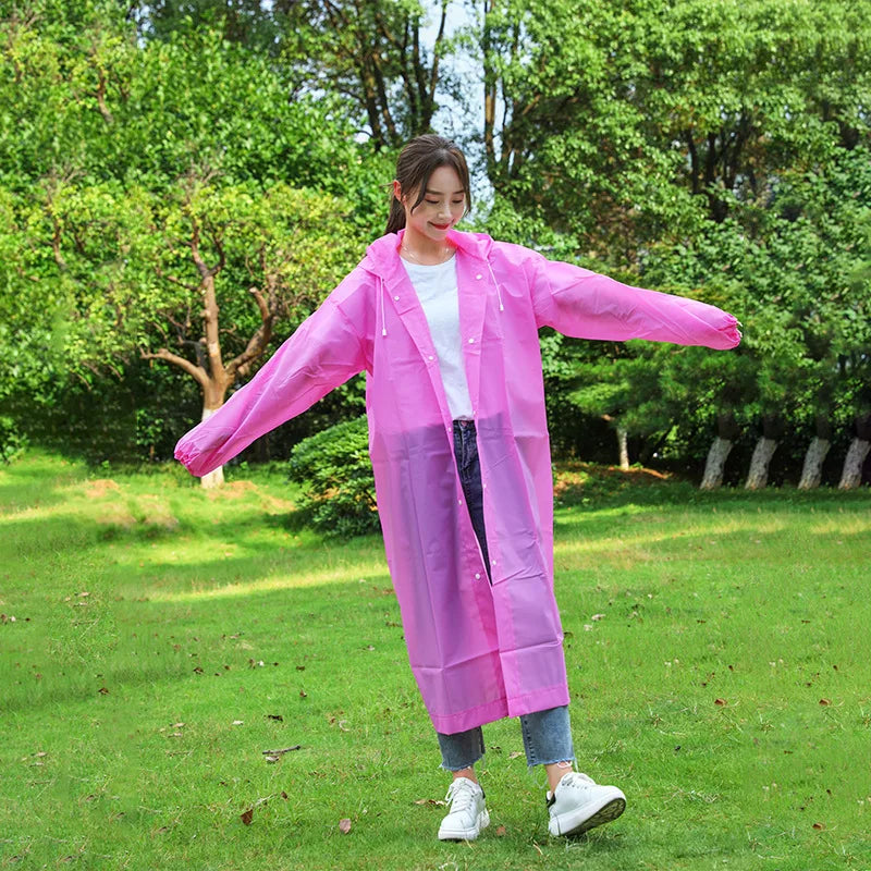 EVA Rain Suit Poncho - Waterproof & Windproof Travel Raincoat