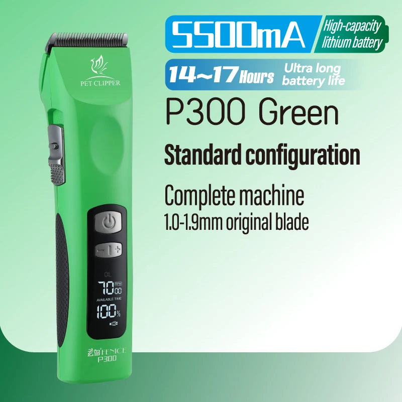 Fenice Cordless Rechargeable Pet Clipper - Professional Grooming Tool