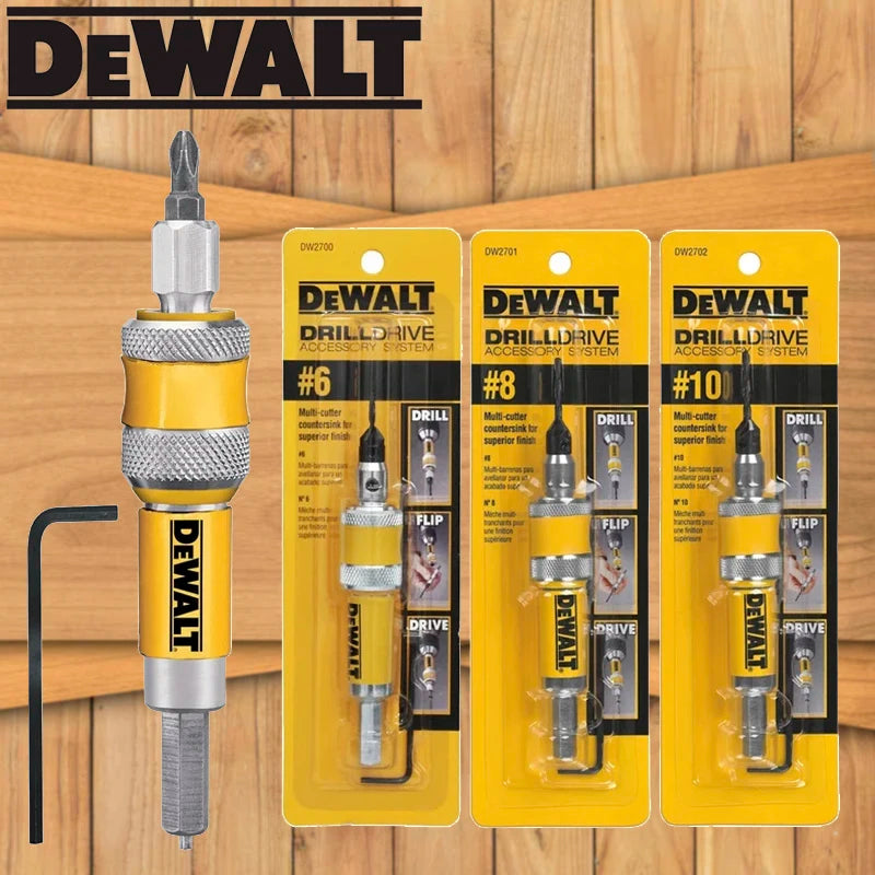 DEWALT Drill Flip Drive Unit #6 #8 #10 - 2 in 1 Countersink Bits