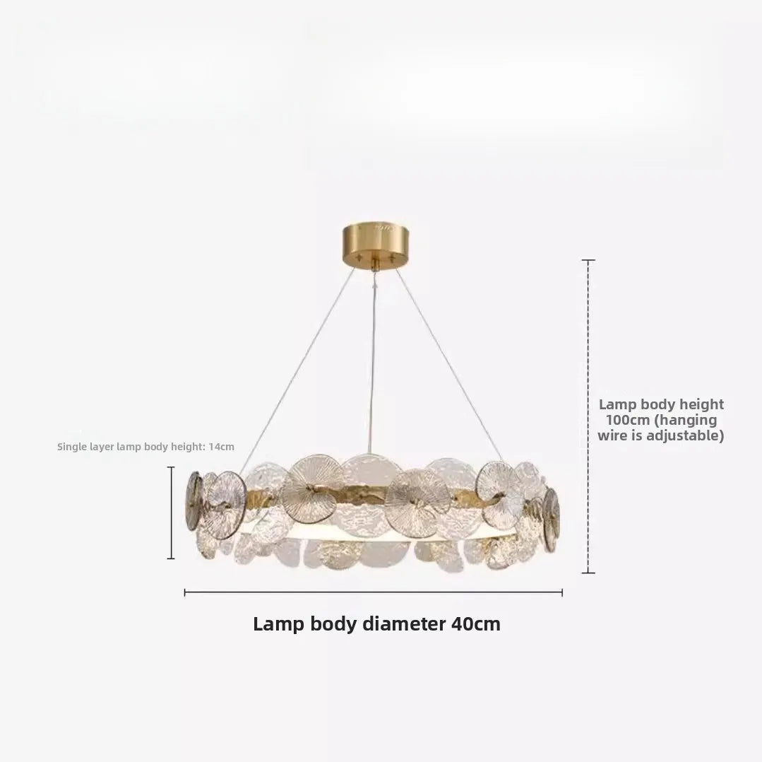 Luxury Crystal Pendant Chandelier - Modern Ring Lamp for Any Room