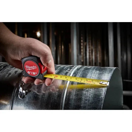 Milwaukee 2M Mini Tape Measure - Compact & Durable with Keychain