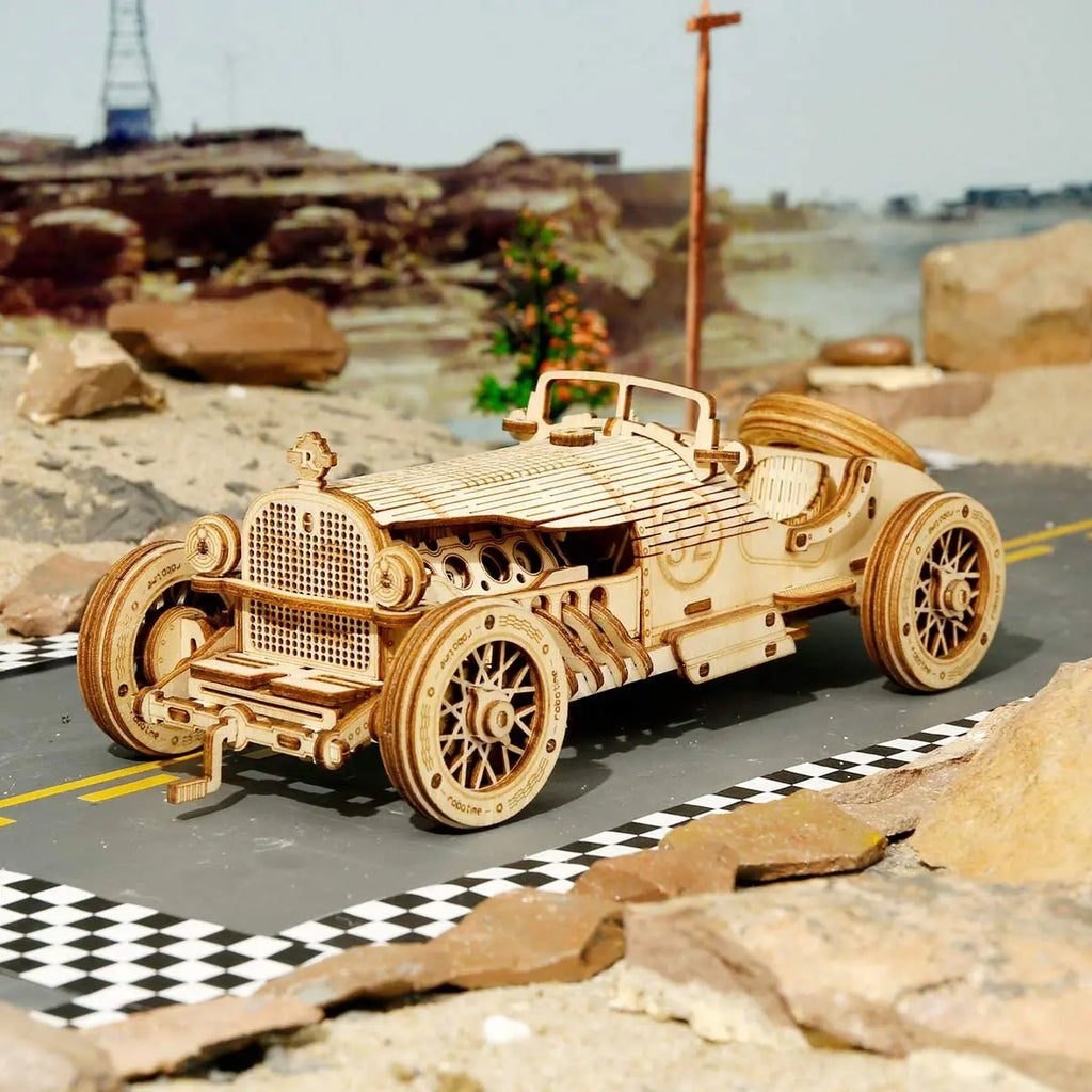 Robotime 3D Puzzle Movable Steam Train & Vehicle Model Kits