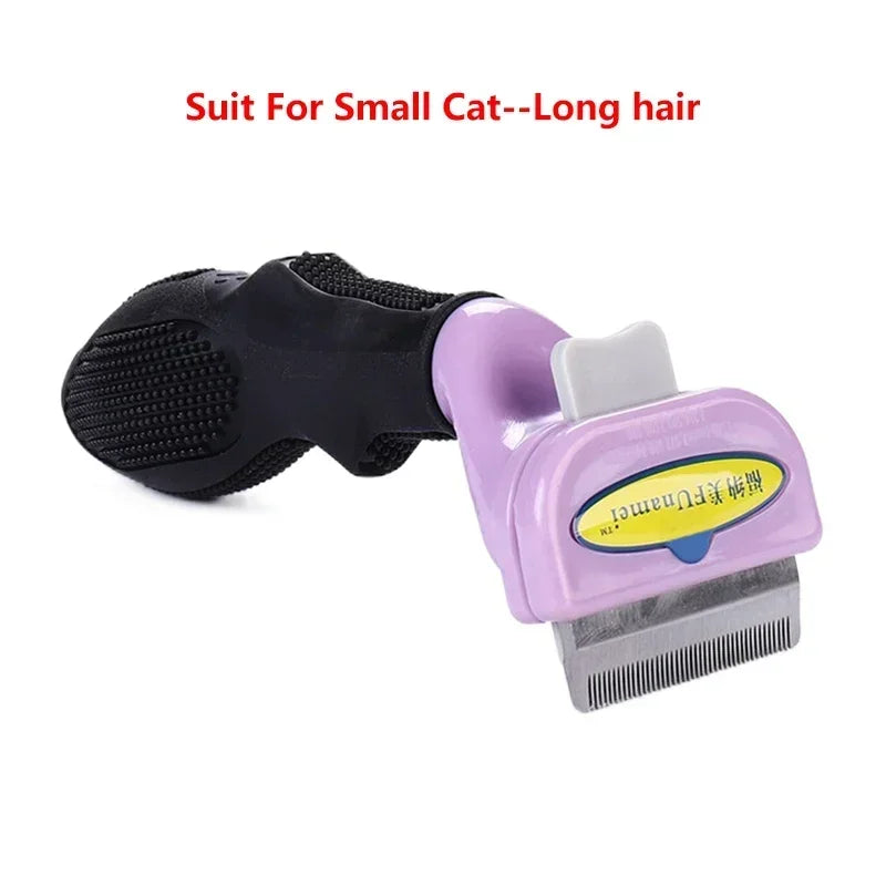 Cat & Dog Hair Removal Comb - Grooming Brush for Shedding Control