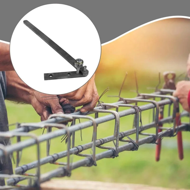 Compact Manual Rebar Bender - Durable Steel Hand Tool for Easy Bending