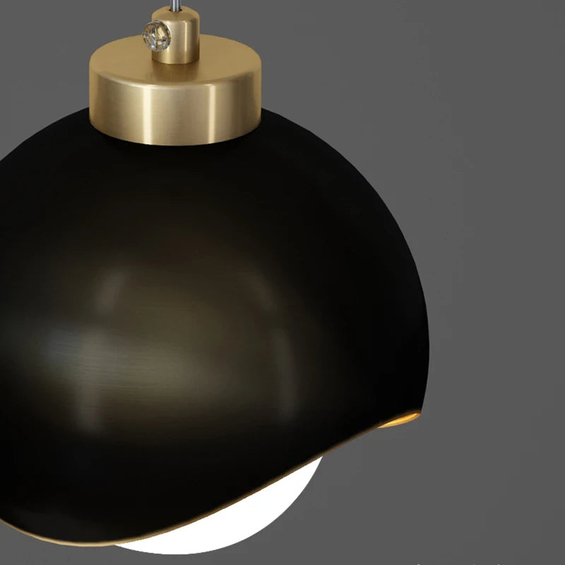 Modern Glass Ball LED Pendant Lamp for Dining & Bedroom Decor
