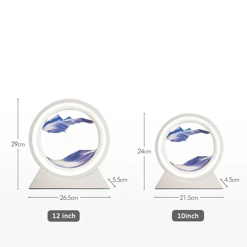 Dynamic Kinetic Sand Art Lamp - Stress Relief Hourglass Decor