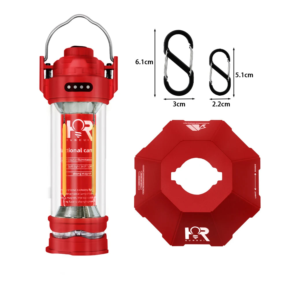 DOTWISE 3000mAh Portable Retro Camping Lantern - Waterproof & Dimmable