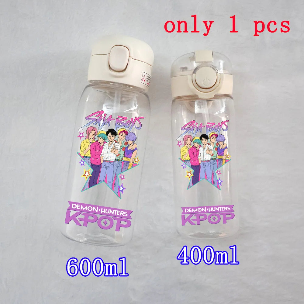 K-Pop Large Capacity Water Bottle - 400ML to 600ML for Fans