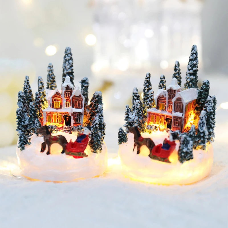 Enchanting Christmas House LED Night Light - Perfect Holiday Decor