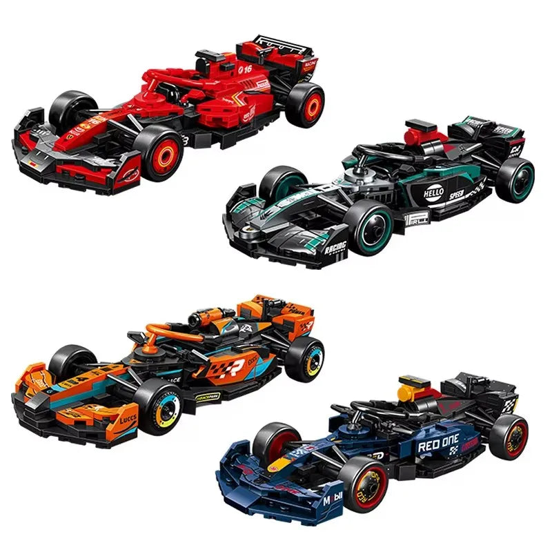 Exciting Supercar Building Block Kit - Red Race Car Toy for Kids