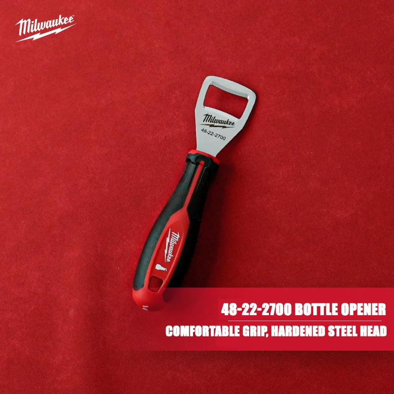 Milwaukee Heavy-Duty Bottle Opener – Industrial Grade Steel, Non-Slip Grip