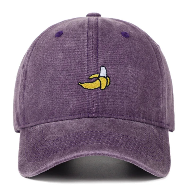 Banana Embroidered Outdoor Baseball Hat - Unisex Sunshade Cap
