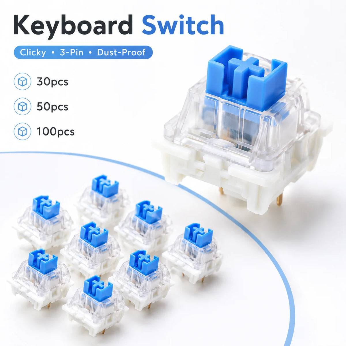Mechanical Keyboard Tactile Switch Replacement Set - 30/50/100 PCS