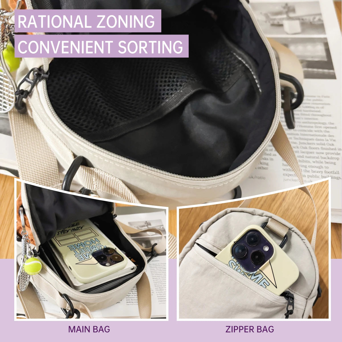 Stylish Lightweight Crossbody Bag for Outdoor Activities