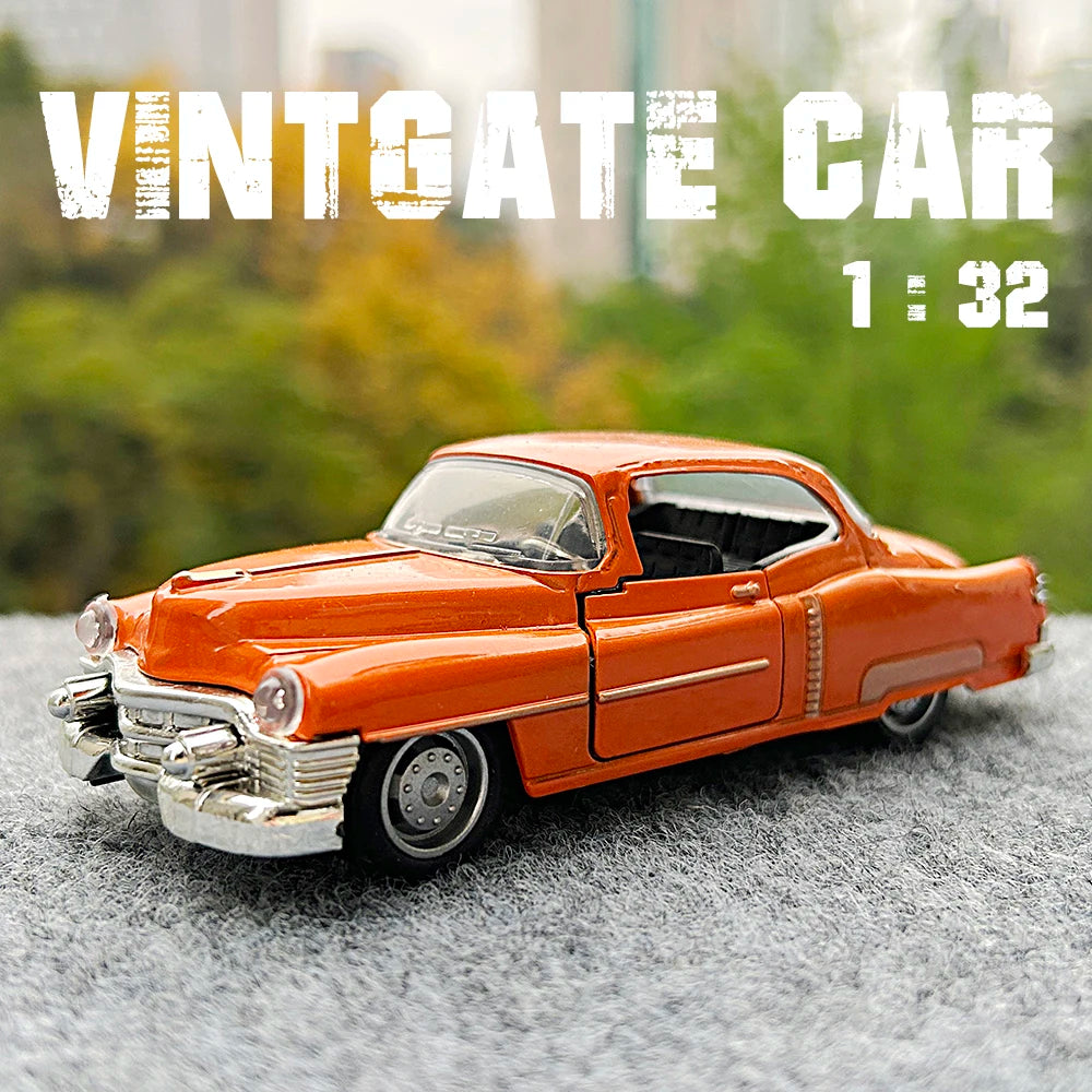 1:32 Diecast Cadillac Vintage Car Model - Classic Pull Back Vehicle