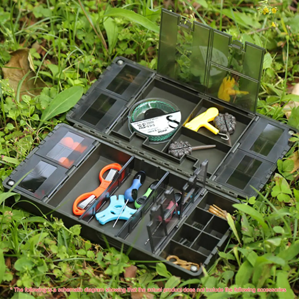 JOCESTYLE Carp Fishing Tackle Organizer Box - Portable Storage Solution