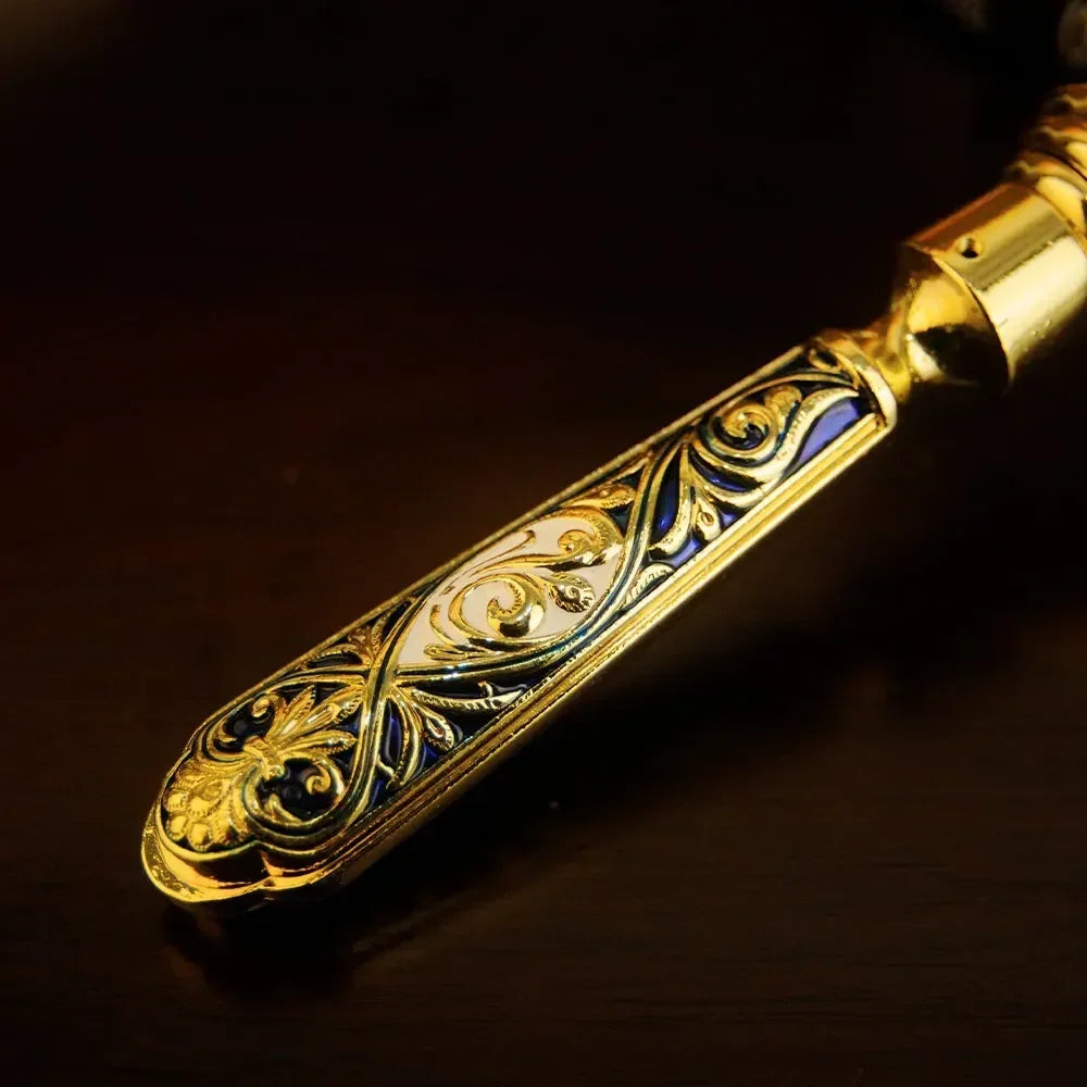 Elegant Handcrafted Metal Candlestick for Religious Ceremonies