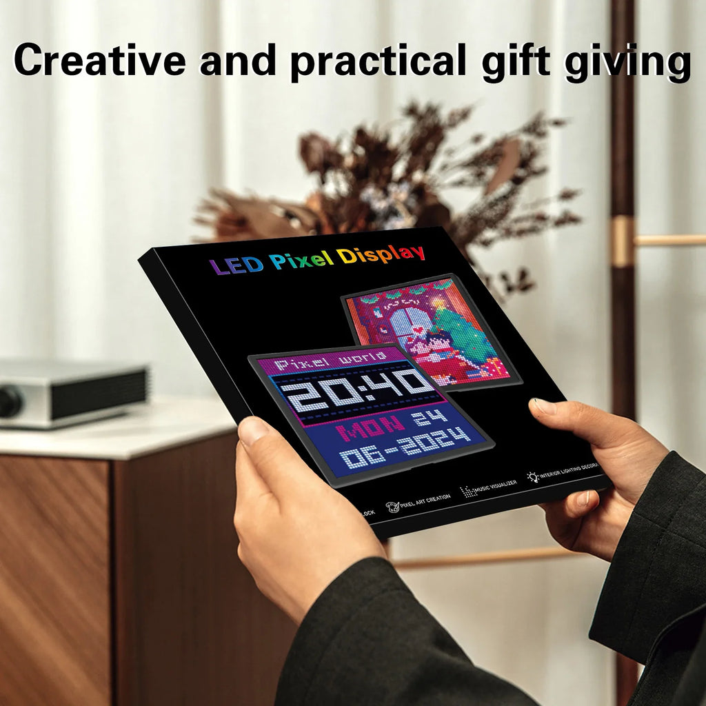 64x64 RGB LED Pixel Display - Bluetooth Programmable Art Panel