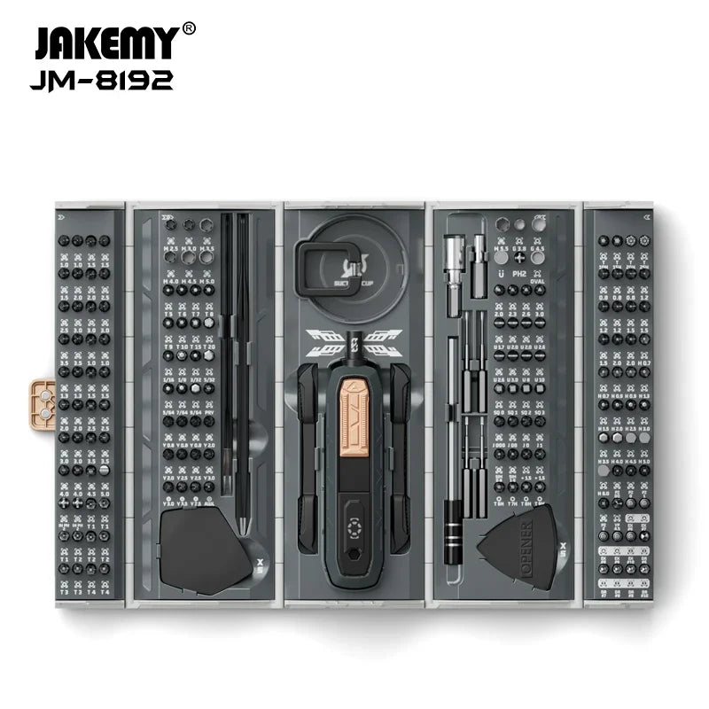 JAKEMY JM-8192 180-in-1 Precision Screwdriver Set for Electronics Repair