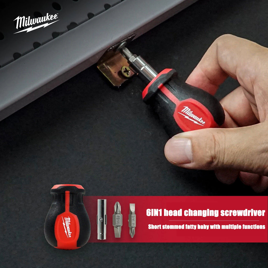 Milwaukee 6-in-1 Multifunctional Screwdriver for Precision Tool Maintenance