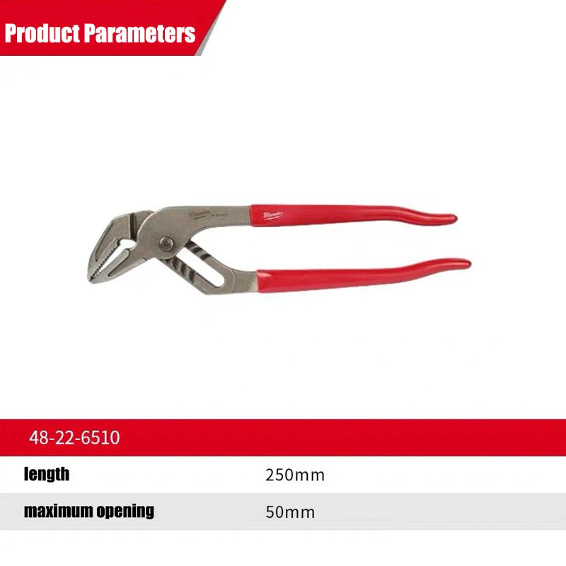 Milwaukee 10" Straight Jaw Pliers for Ultimate Grip & Comfort