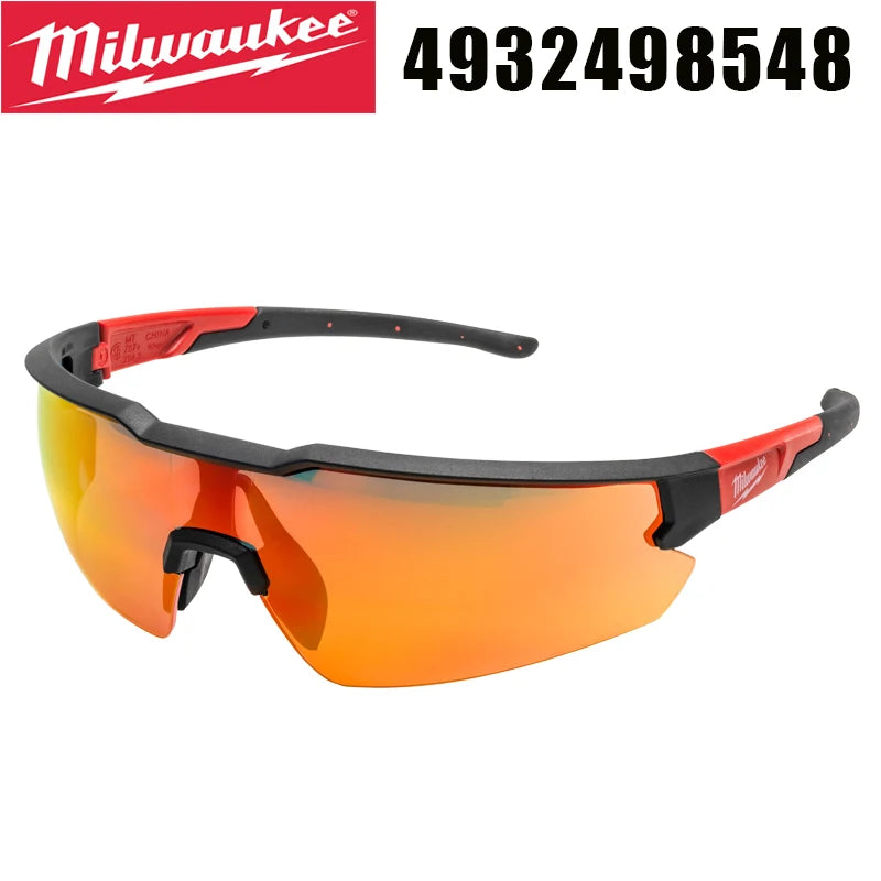 Milwaukee Enhanced Safety Glasses - Red Mirror Comfort & Protection