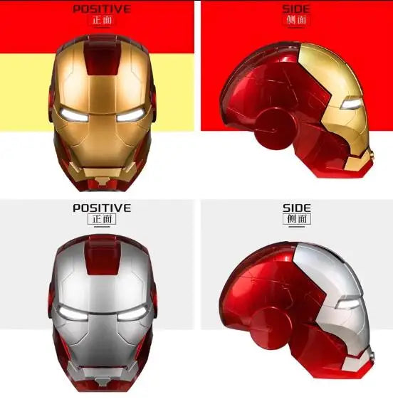 Electric Voice Helmet with LED Eyes - Cosplay Accessory
