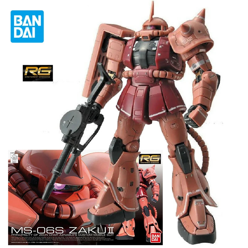 Bandai RG ZAKU II Action Figure - Char Aznable's Custom Model Kit