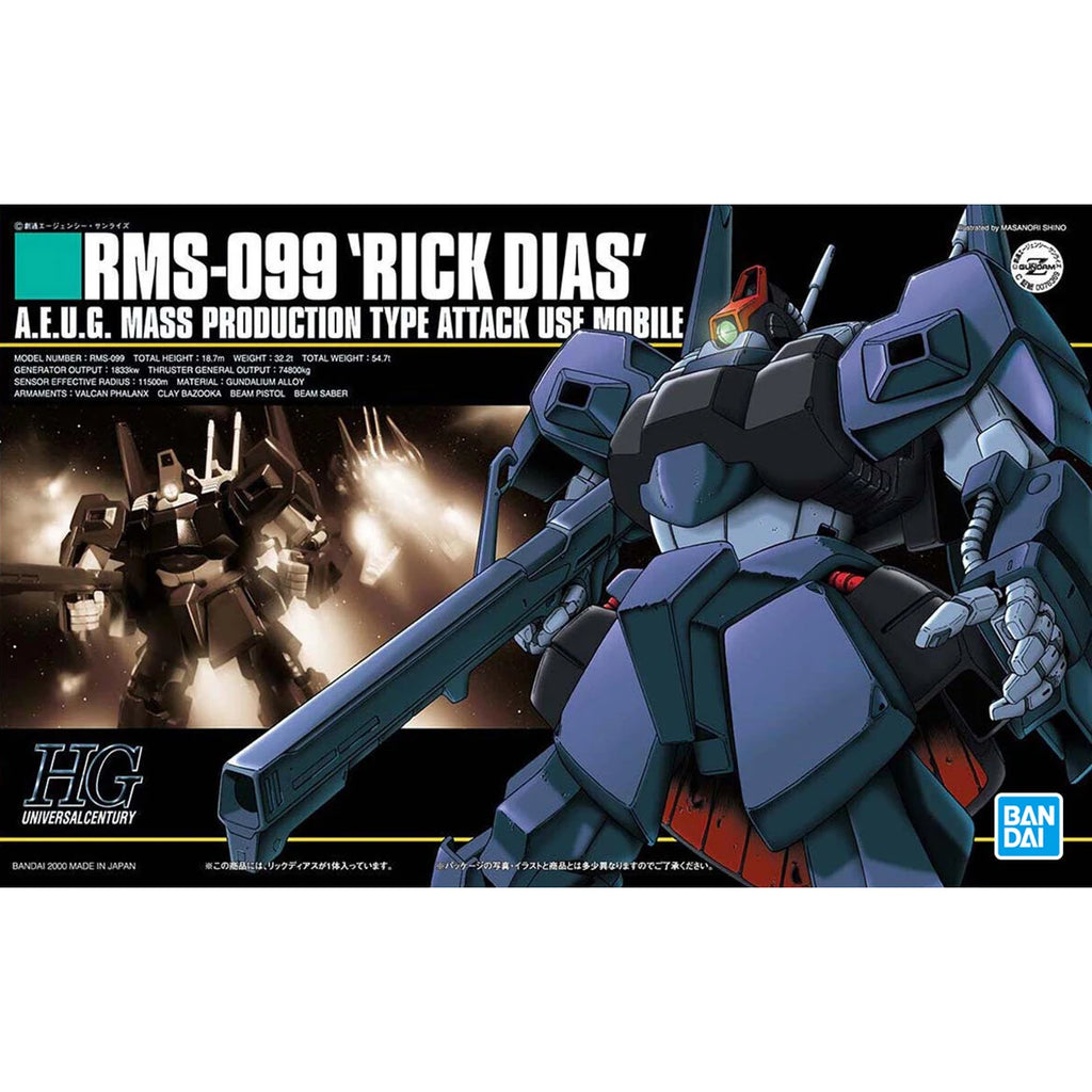 Bandai 1/144 HGUC RMS-099 Rick Dias Mobile Suit Model Kit