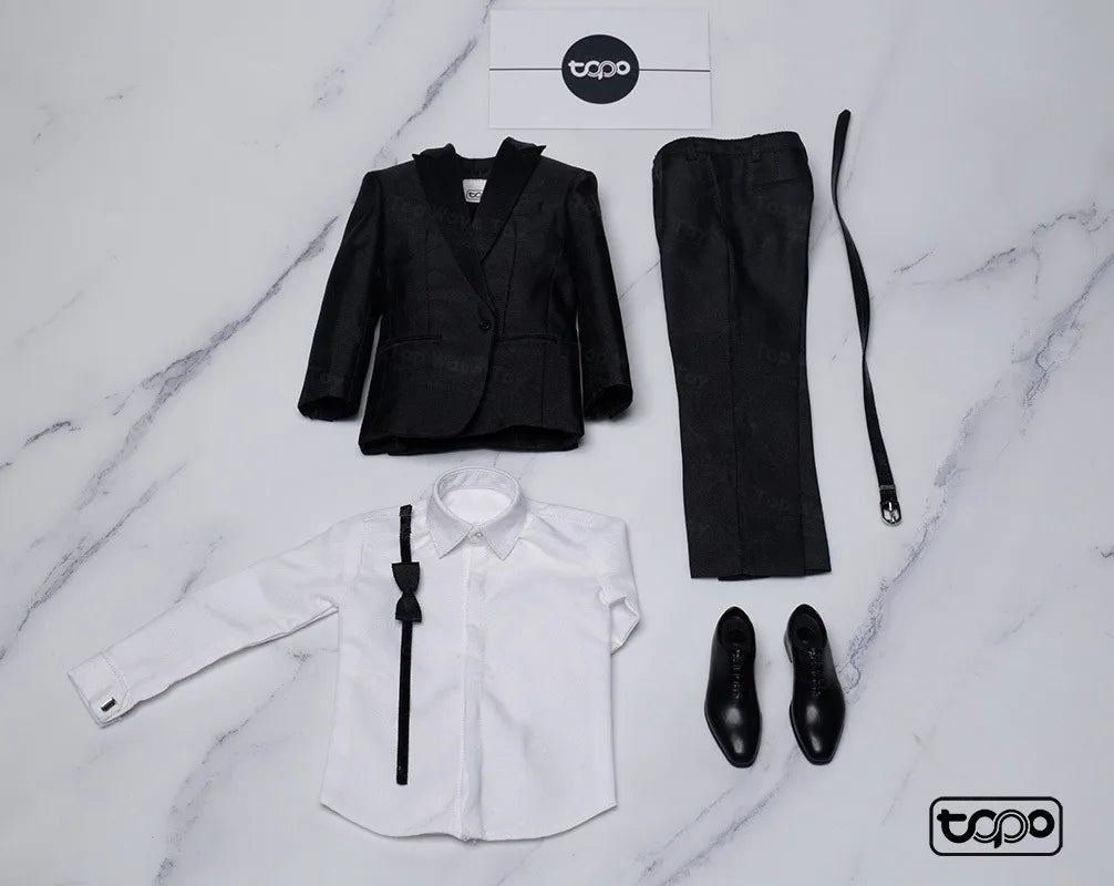 Classic Black Suit for 12" Action Figure - Stylish Agent Outfit