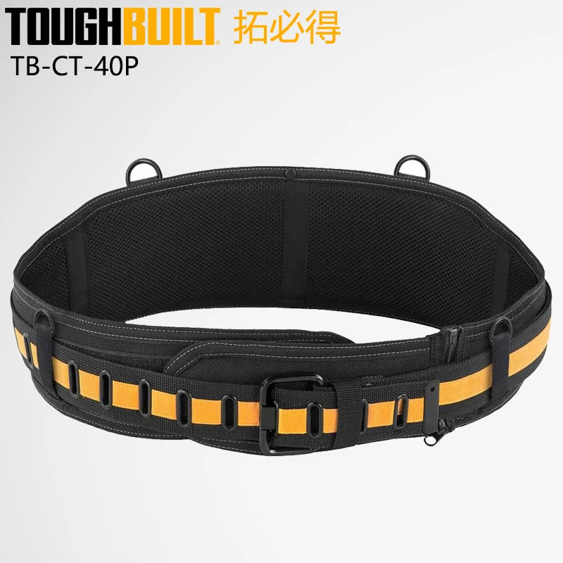 TOUGHBUILT Pro Padded Belt with Steel Buckle for Ultimate Back Support