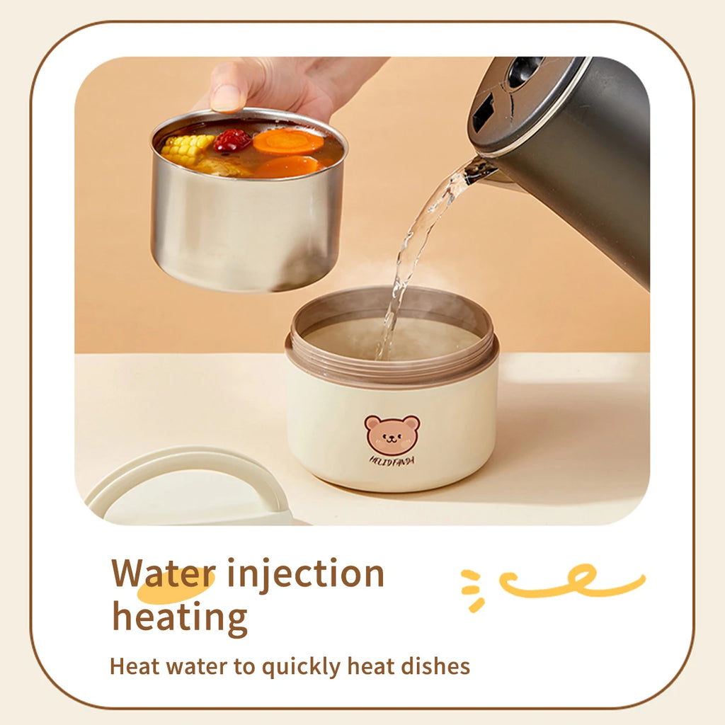 Double-Layer Insulated Stainless Steel Kids Bento Lunch Box