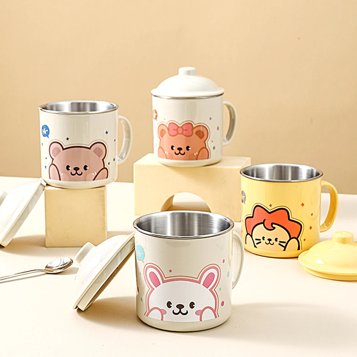 410ML Double Wall Stainless Steel Tumbler for Kids & Students