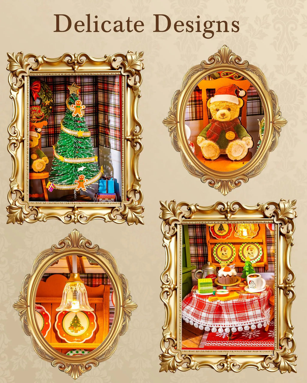 Rolife 3D LED Christmas Diorama Puzzle Kit - Festive Home Decor