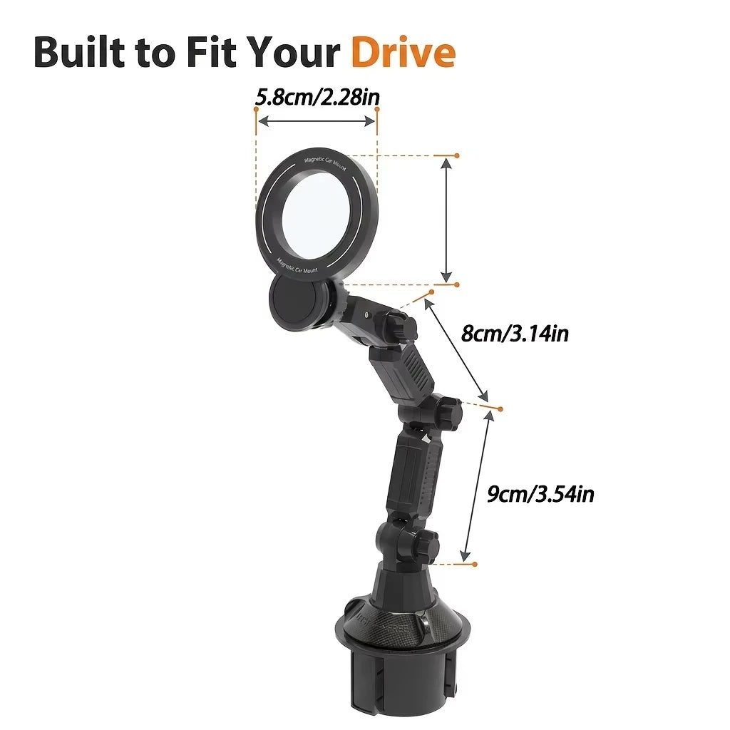 360° Rotatable Car Cup Phone Holder with Super Strong Suction