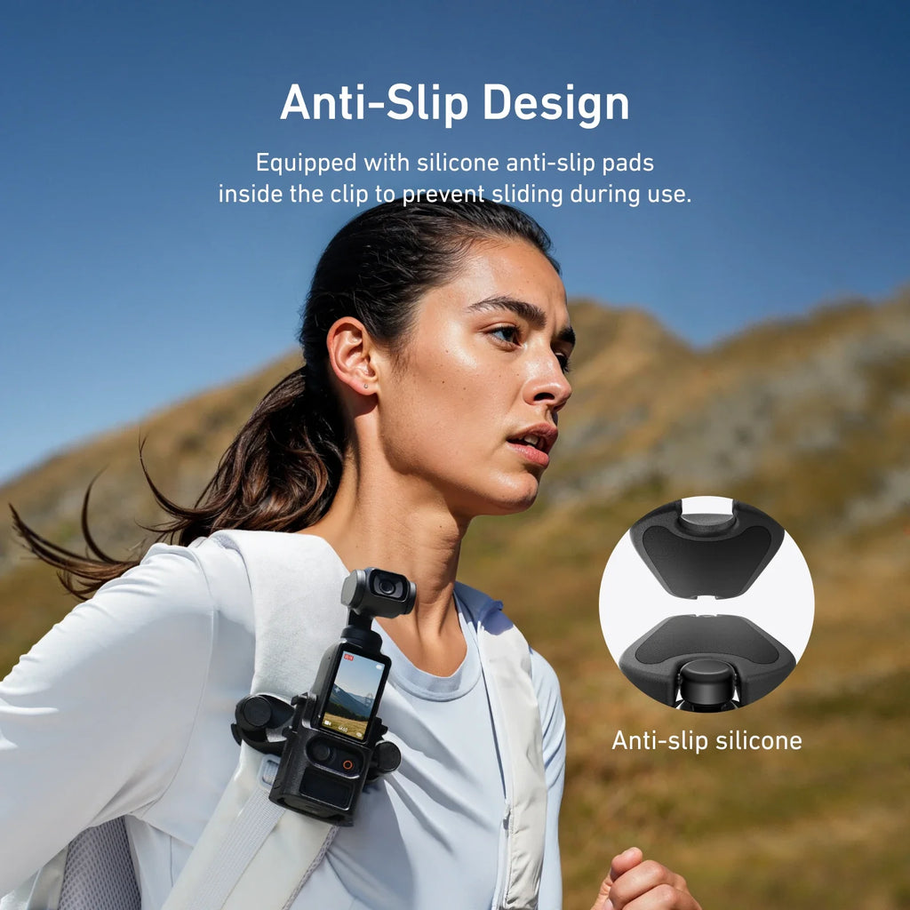 TELESIN Quick-Release Backpack Mount for DJI Pocket 3 - Ultimate Vlogging Tool