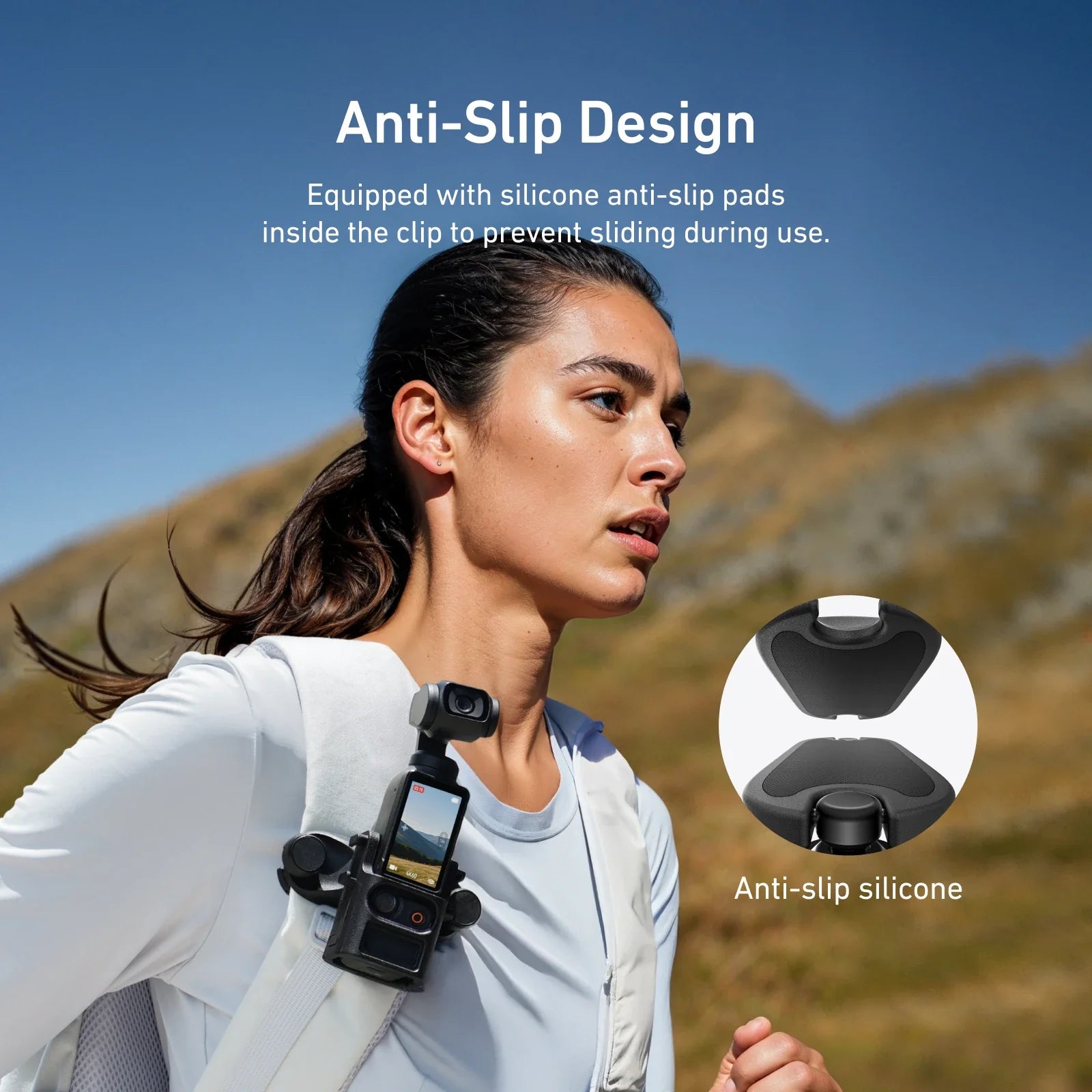 TELESIN Quick-Release Backpack Mount for DJI Pocket 3 - Ultimate Vlogging Tool