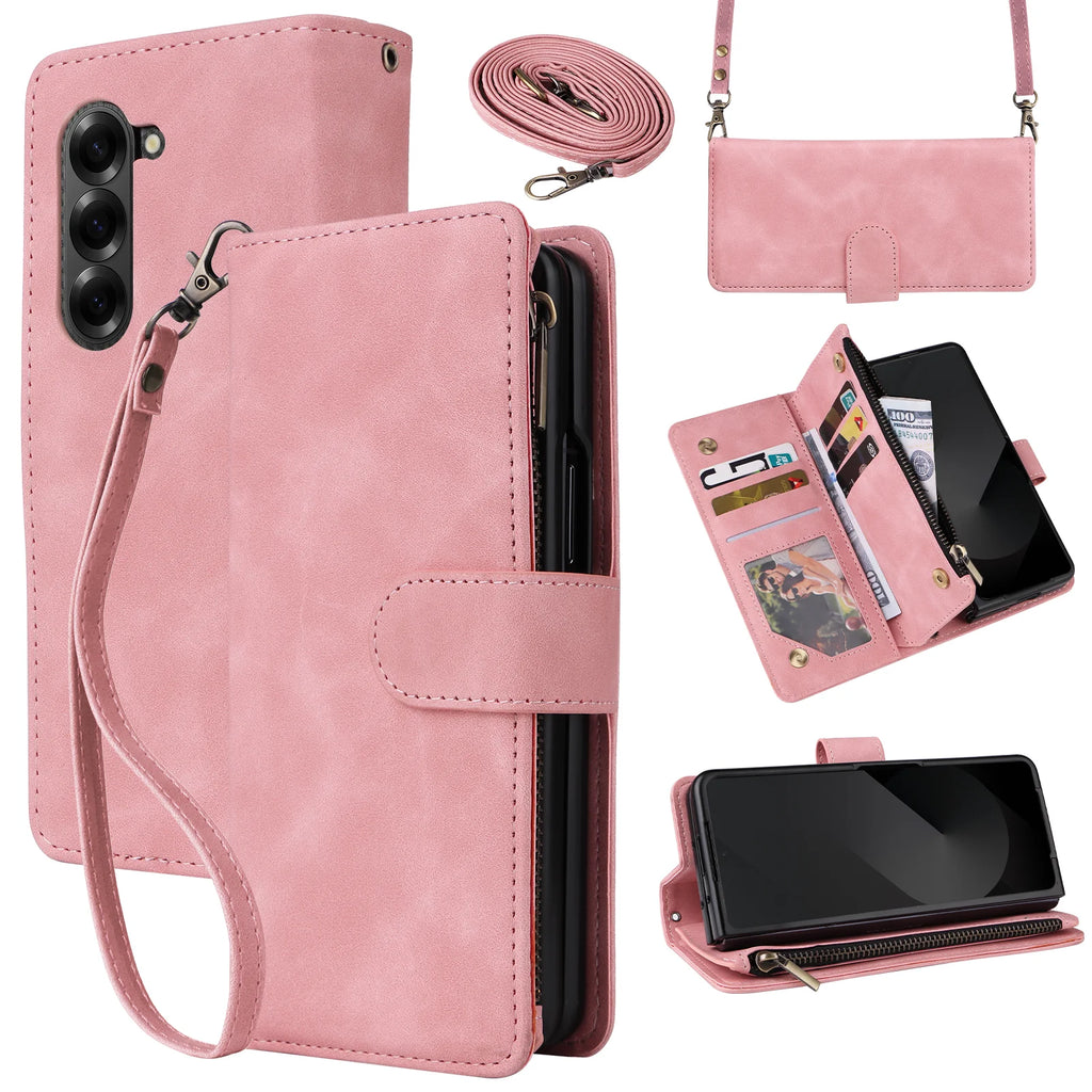 Stylish Premium Leather Wallet Case for Samsung Galaxy Z Fold