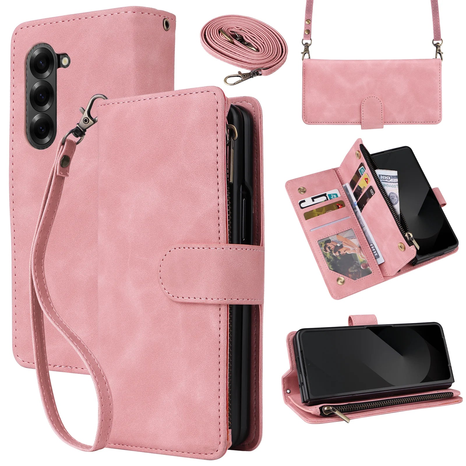Stylish Premium Leather Wallet Case for Samsung Galaxy Z Fold