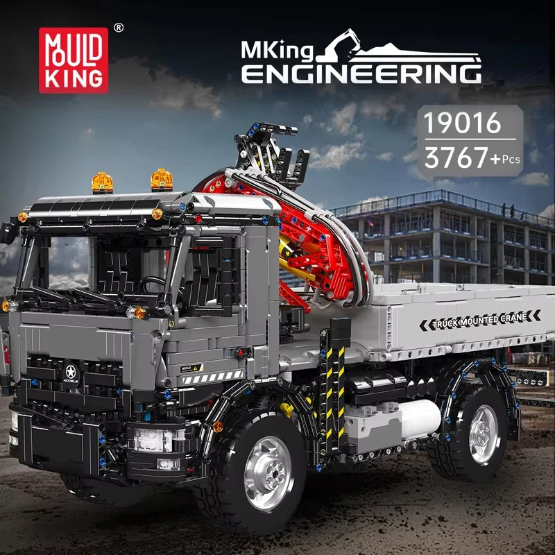 3767-Piece RC Truck Crane Building Block Set - Ultimate Kids Gift