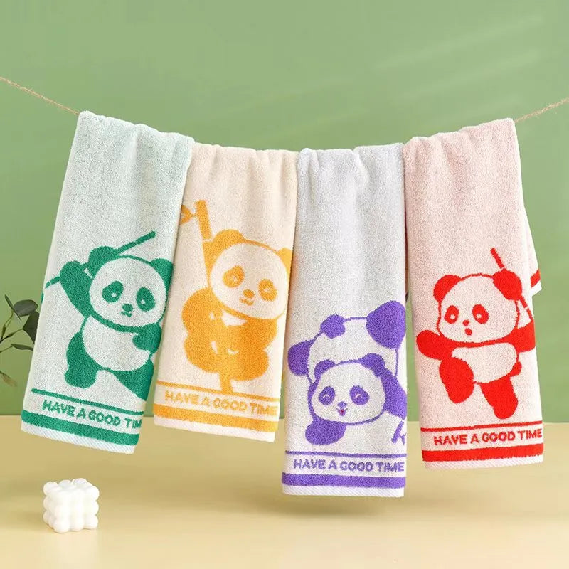 Cotton Cartoon Hand Towel - Absorbent & Quick-Dry for Kids