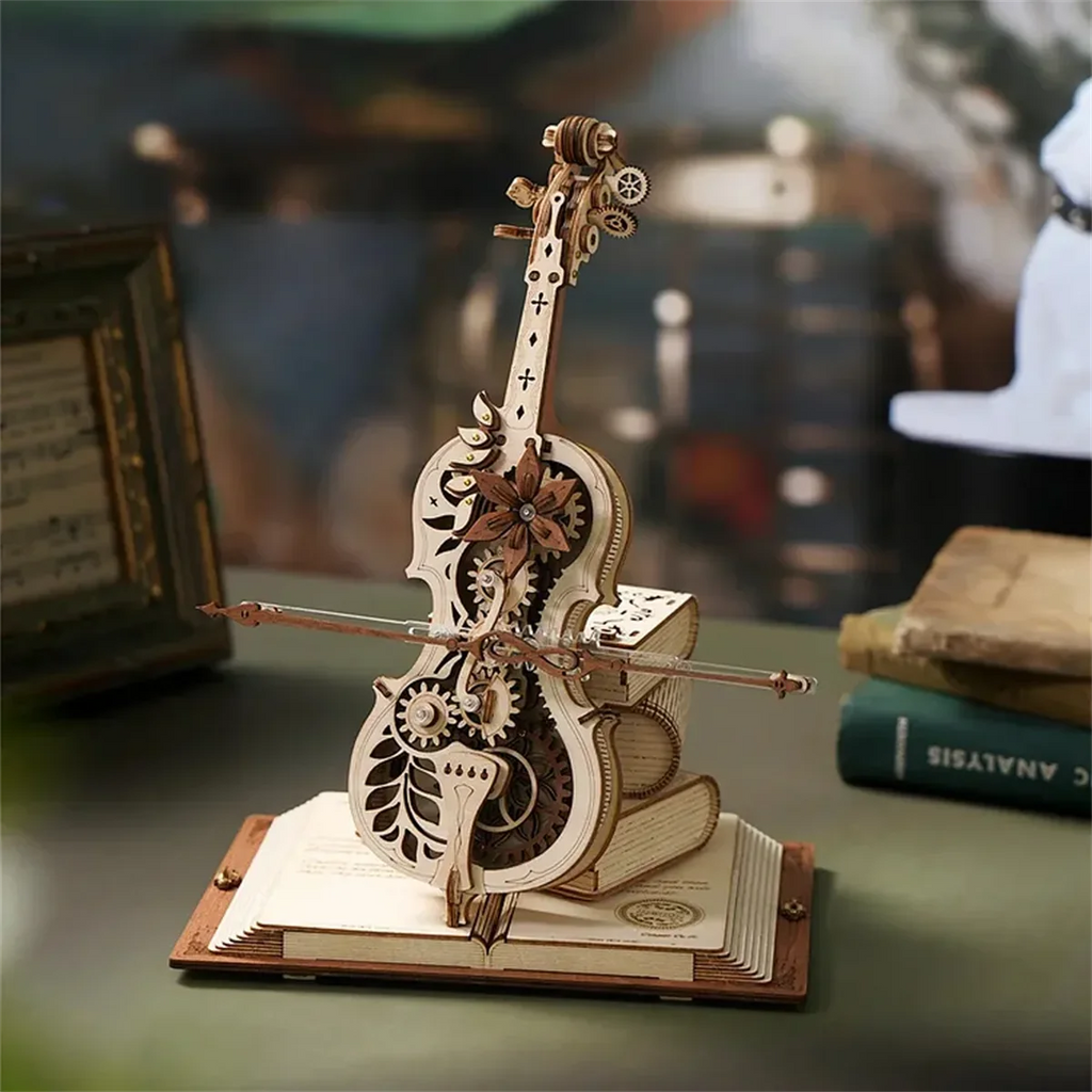 ROBOTIME 3D Wooden Mechanical Music Box - Perfect Gift for Music Lovers